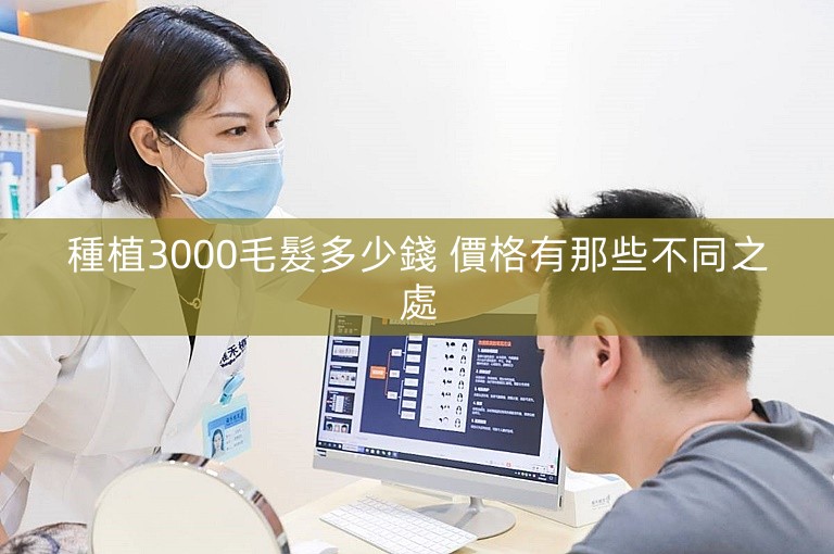 種植3000毛髮多少錢 價格有那些不同之處